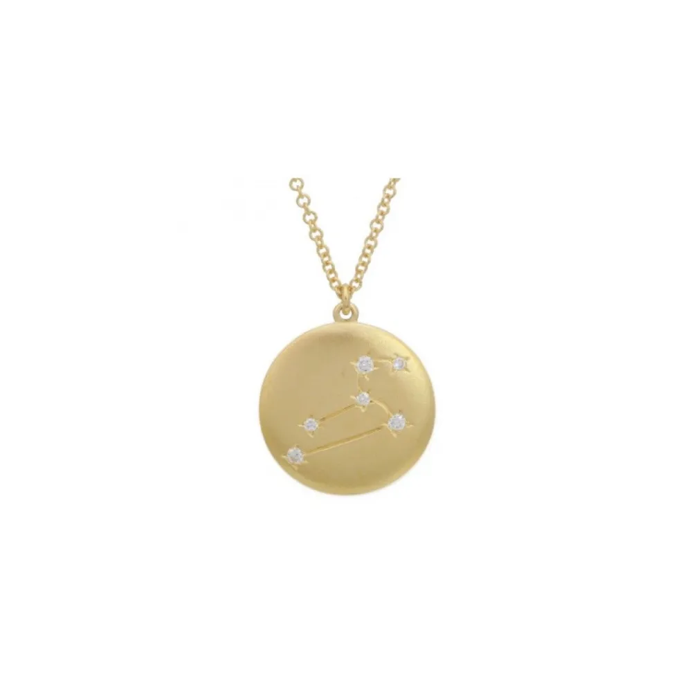 14K GOLD AND DIAMOND ZODIAC CONSTELLATION NECKLACE