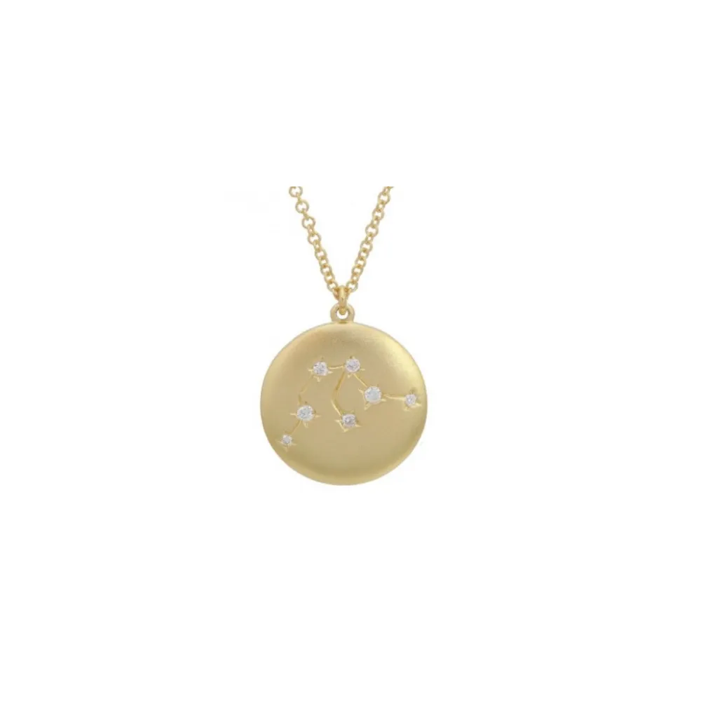 14K GOLD AND DIAMOND ZODIAC CONSTELLATION NECKLACE