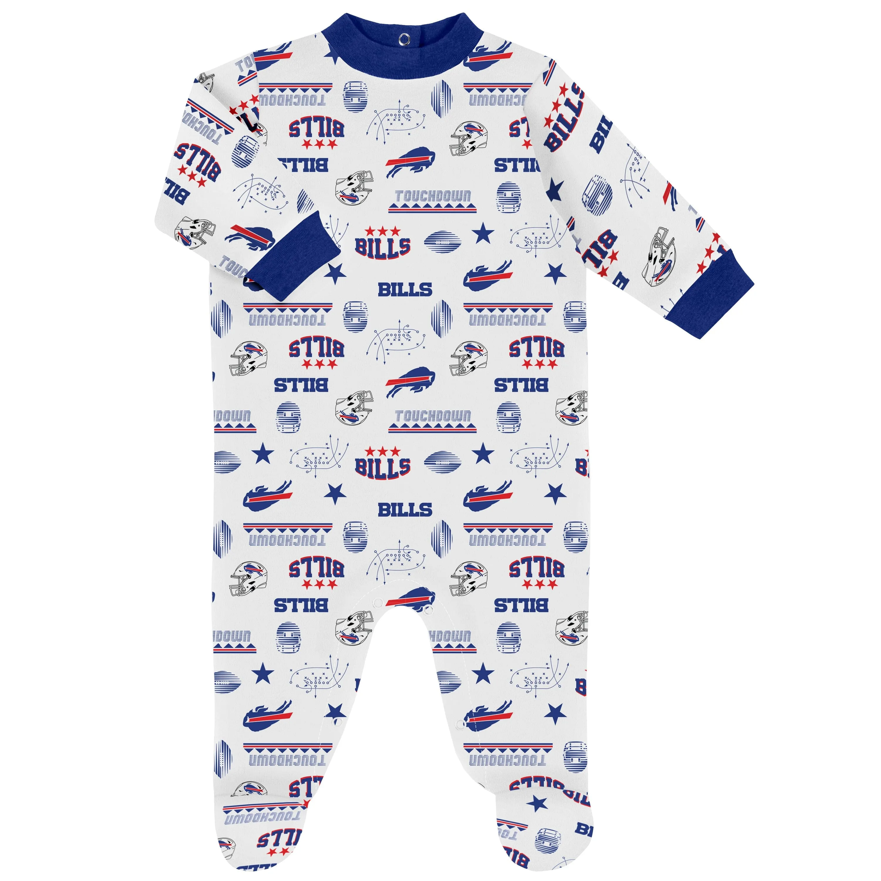 3-Piece Baby Boys Buffalo Bills Bodysuit, Sleep 'N Play, and Cap Set