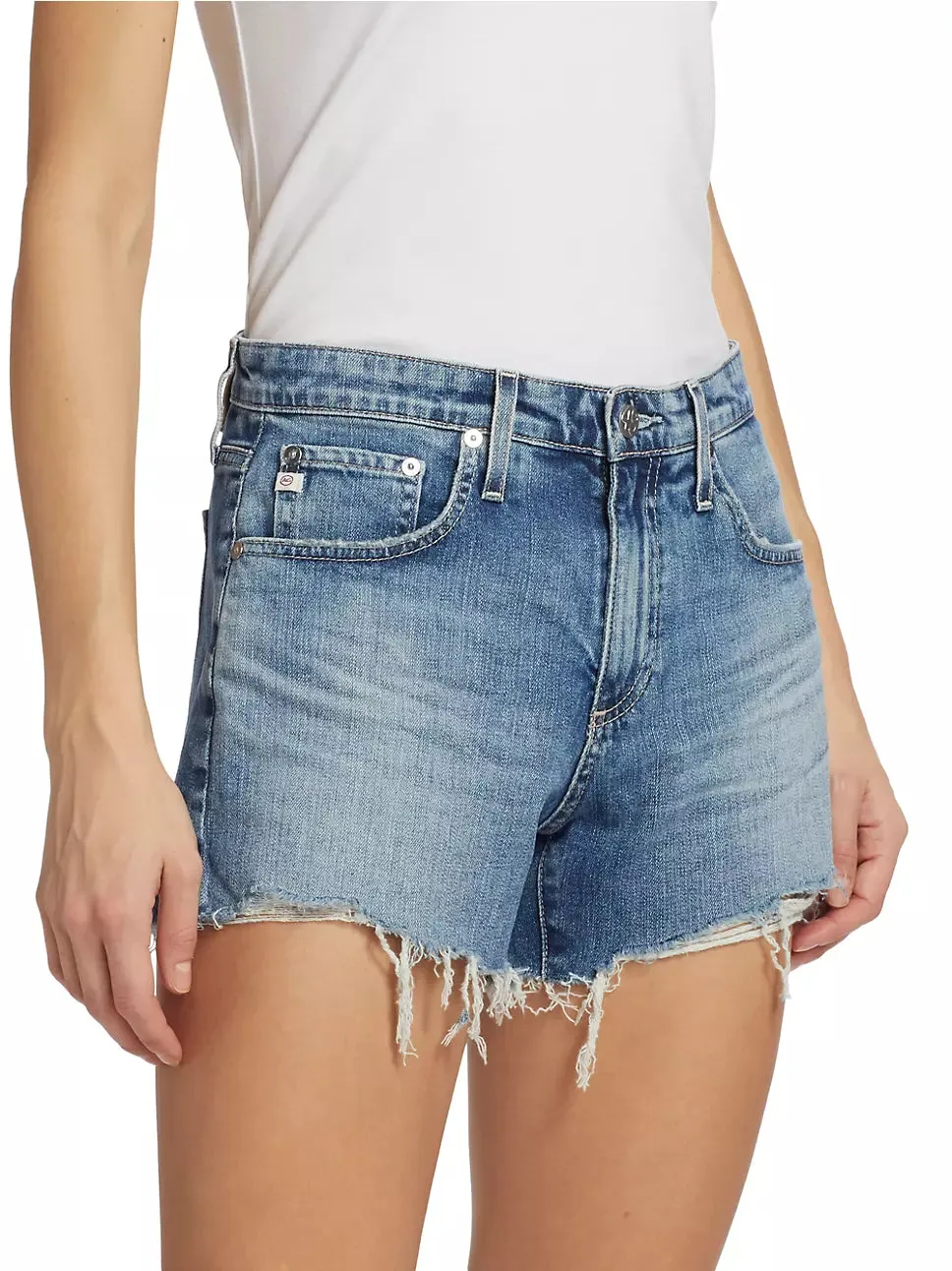 AG Denim Hailey Cut Off in 17 Year Lagoon