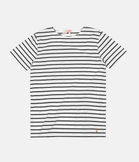 Armor Lux Breton Sailor Striped T-Shirt - Milk / Ebony