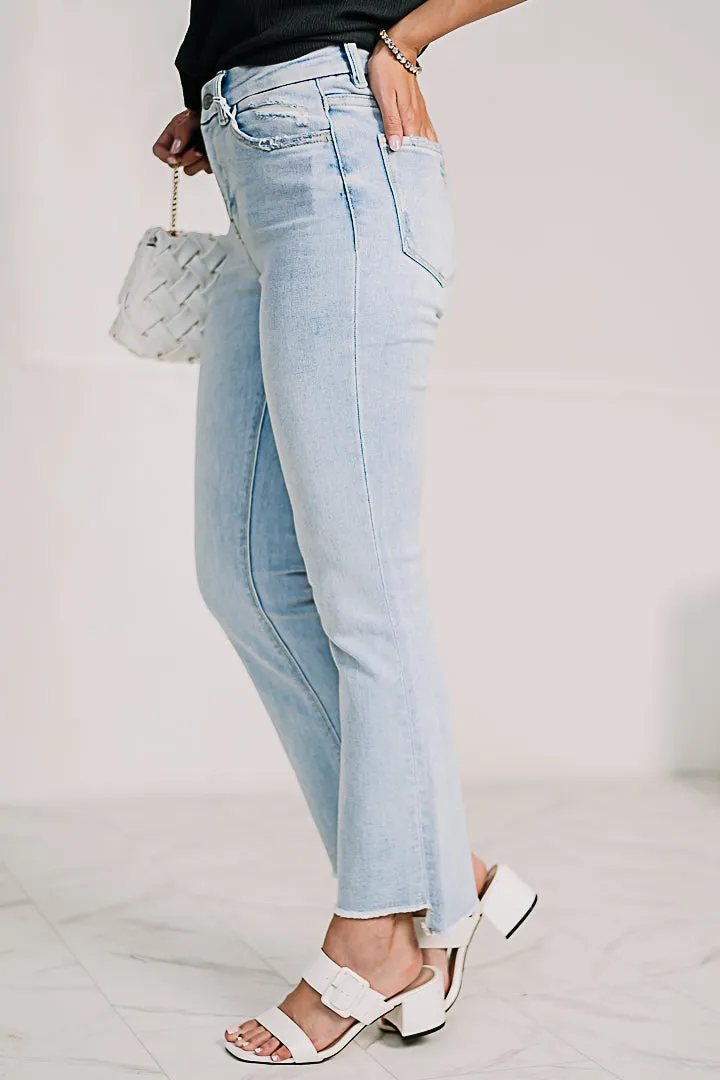 As I Said Slant Cropped Jeans