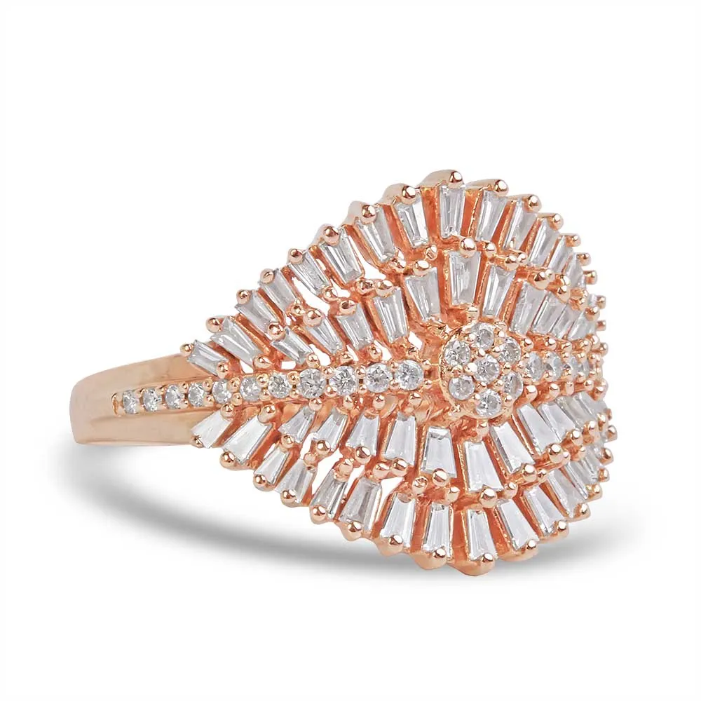 BAGUETTE DIAMOND DECO RING