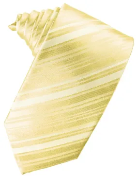 Banana Striped Satin Necktie