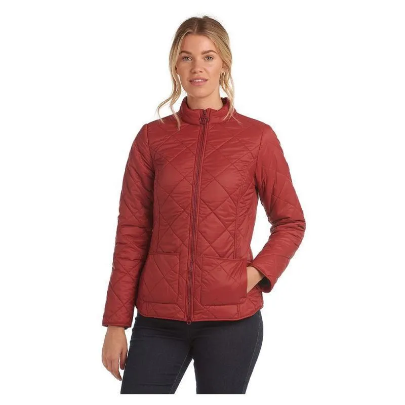 Barbour Petrel Ladies Quilted Jacket - Burnt Red