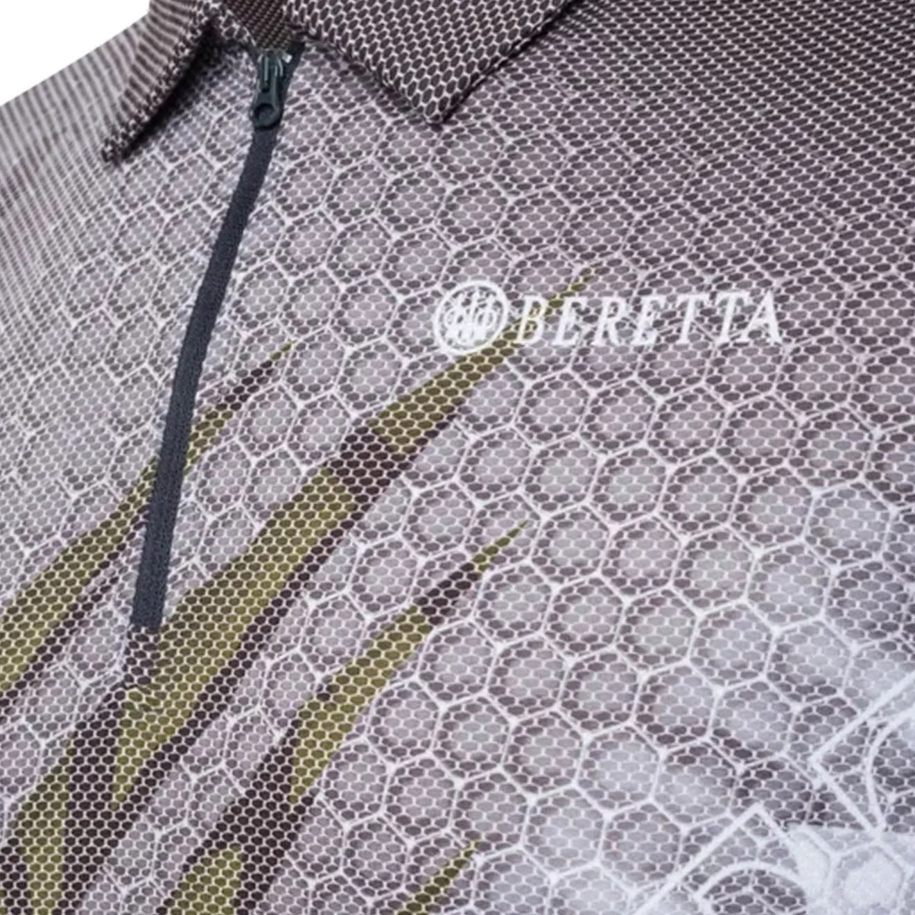 Beretta Rush Scratch Polo Black & Green Stone