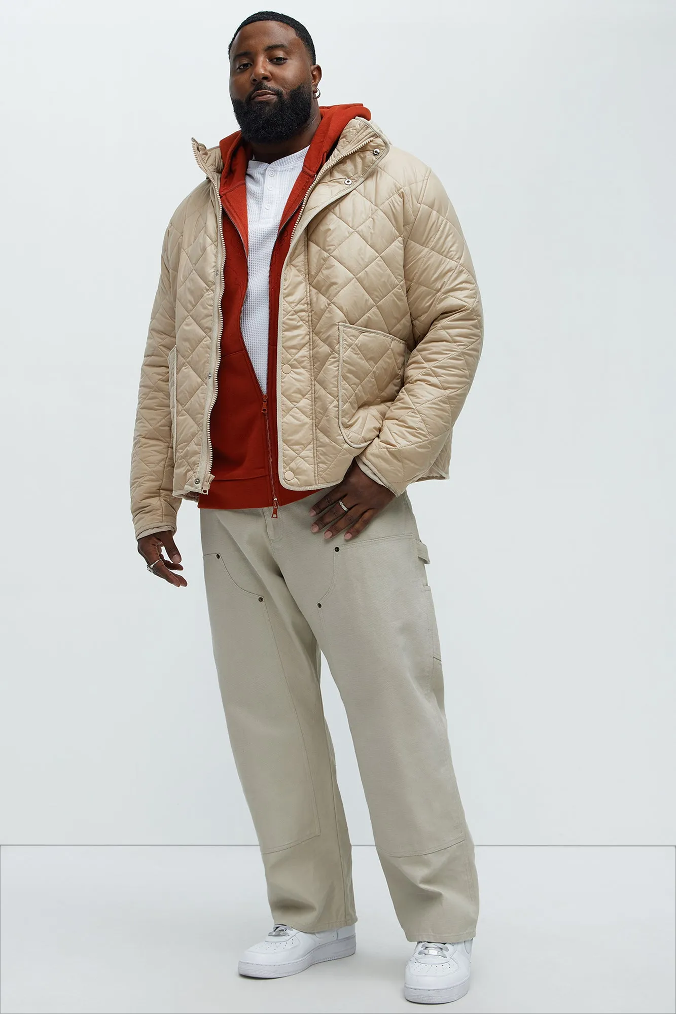 Better By Myself Quilted Jacket - Tan