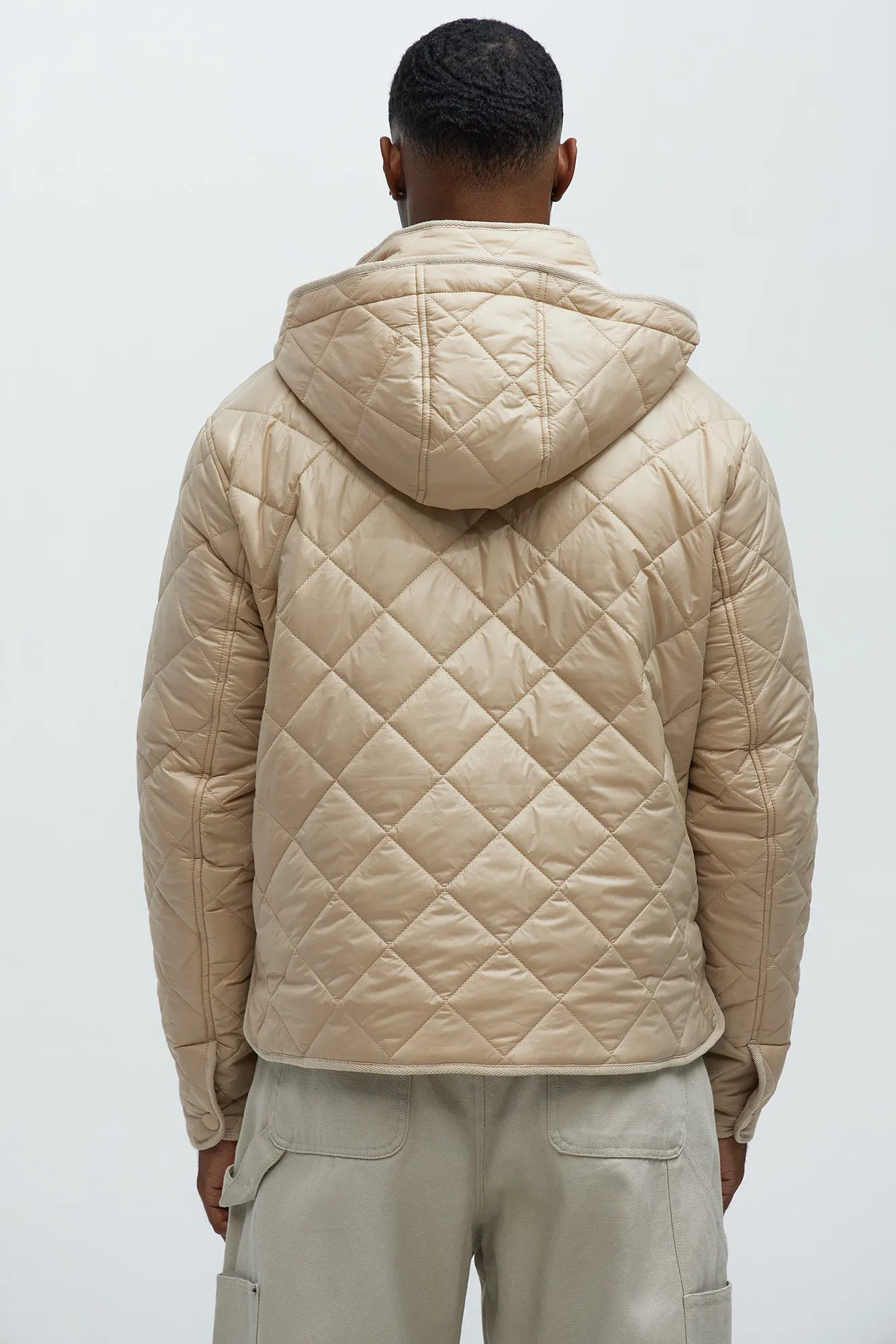 Better By Myself Quilted Jacket - Tan