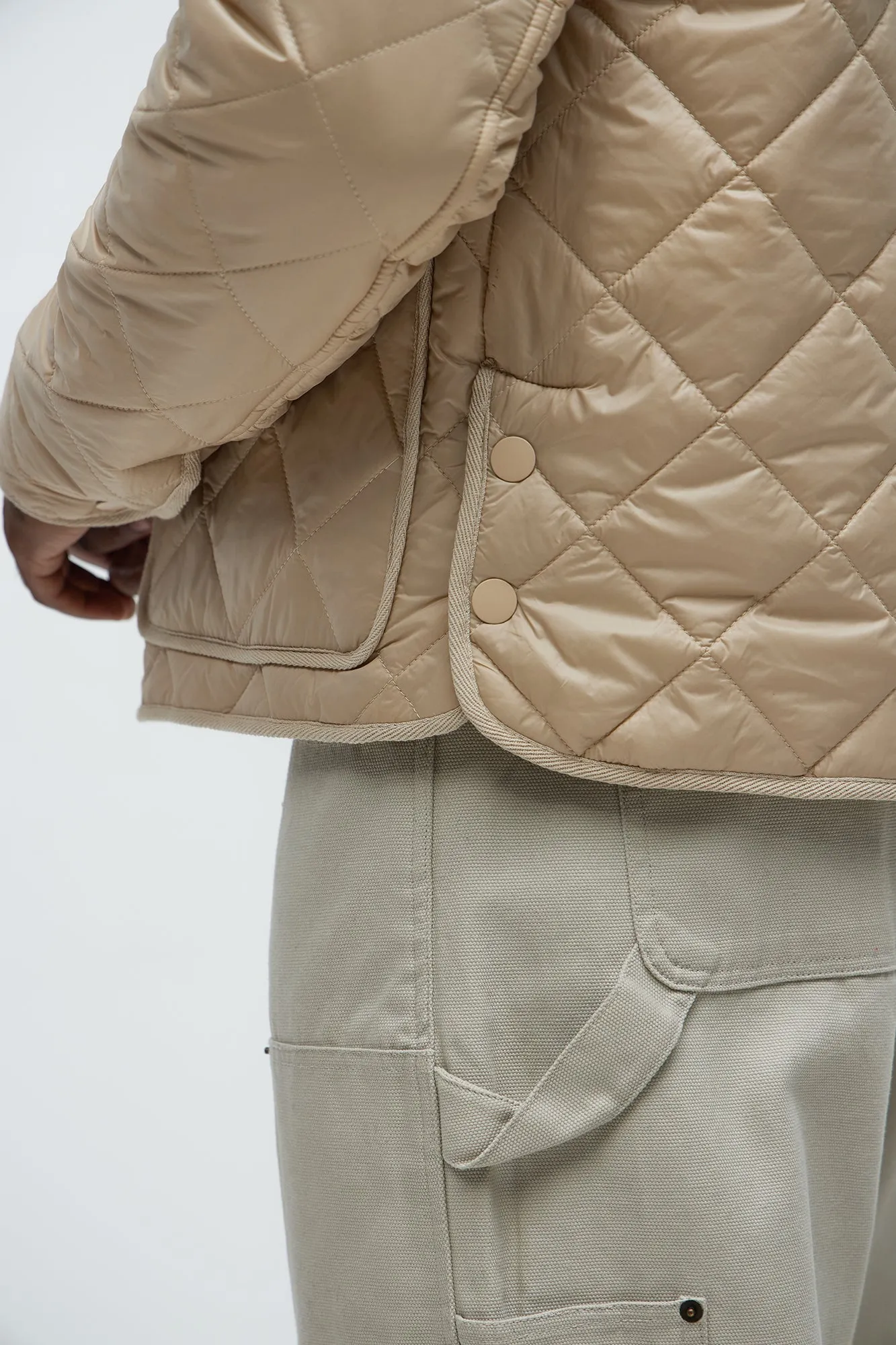 Better By Myself Quilted Jacket - Tan