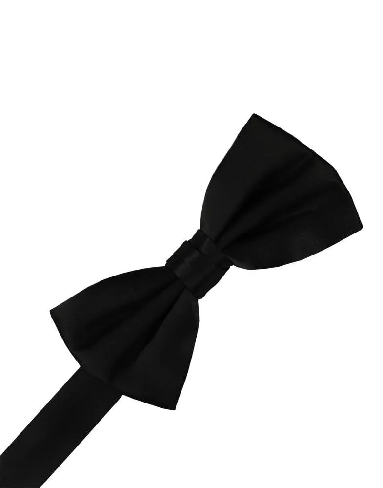 Black Noble Silk Bow Tie