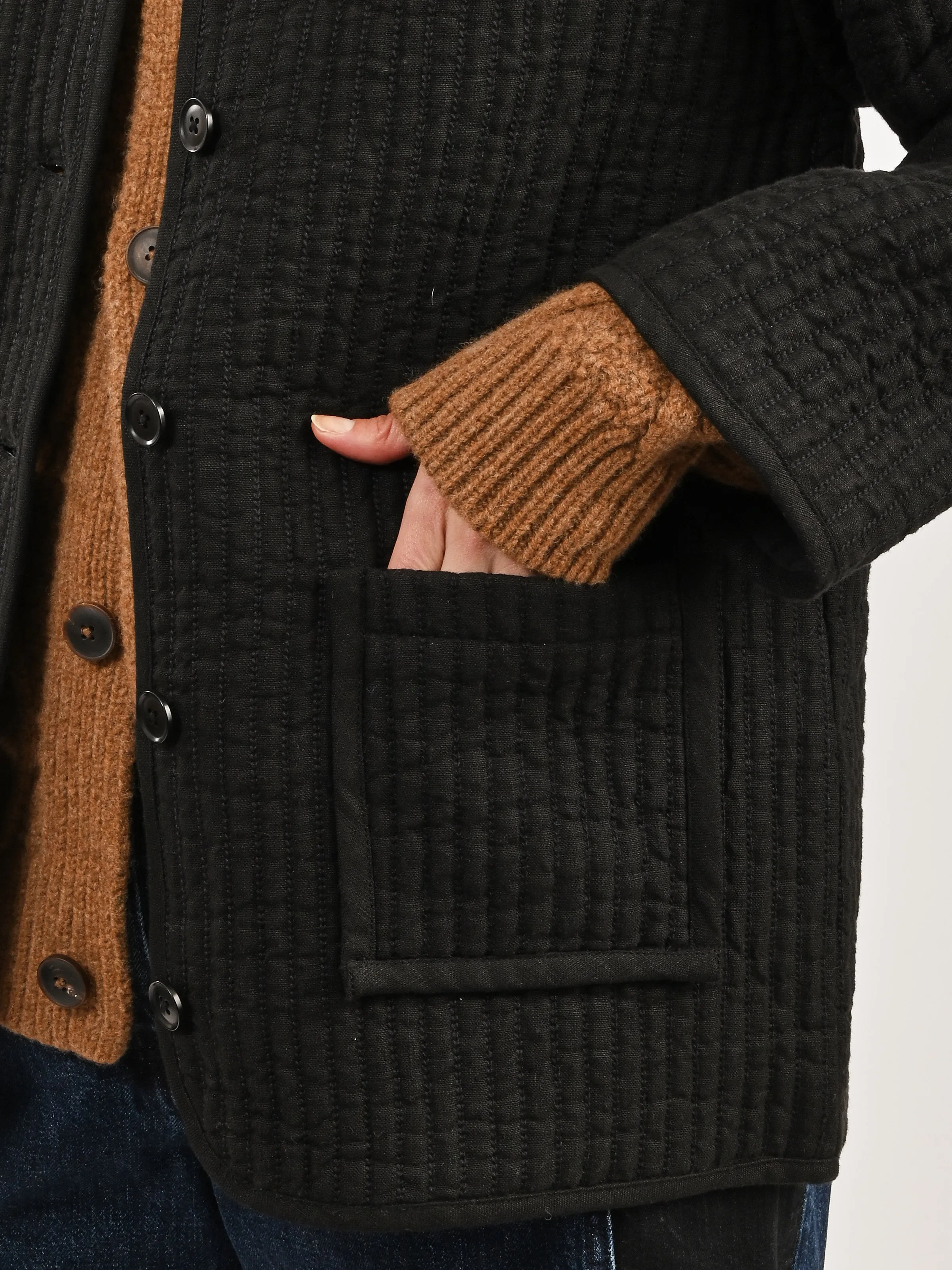 Black Quilted Jacket