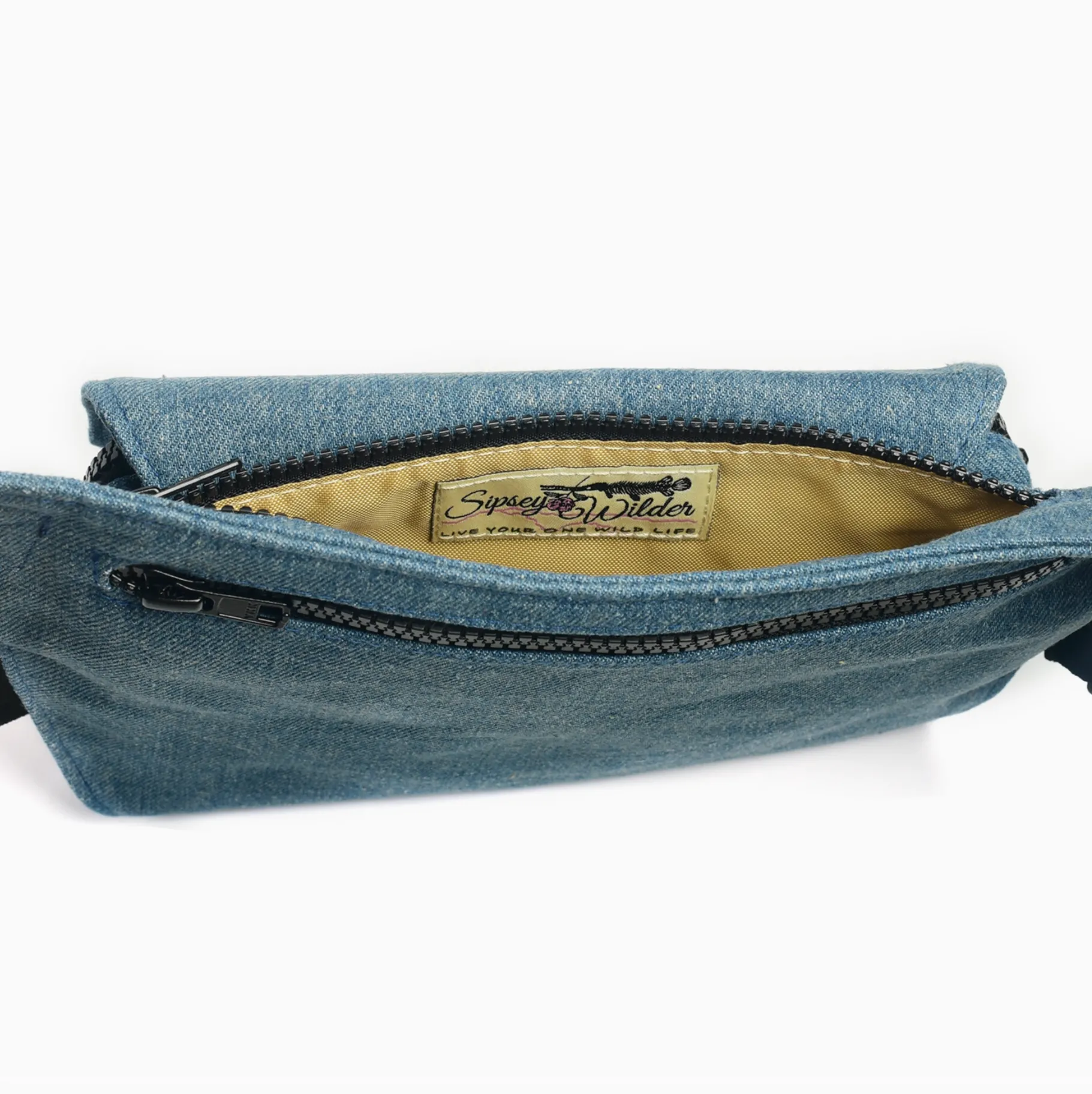 Blue Denim Hip Bag