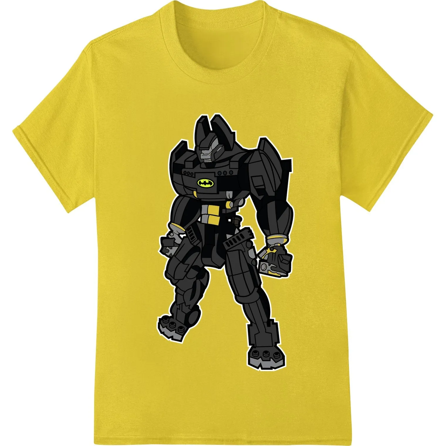 Bold Batman Silhouette DTF Heat Transfer - Superhero Style