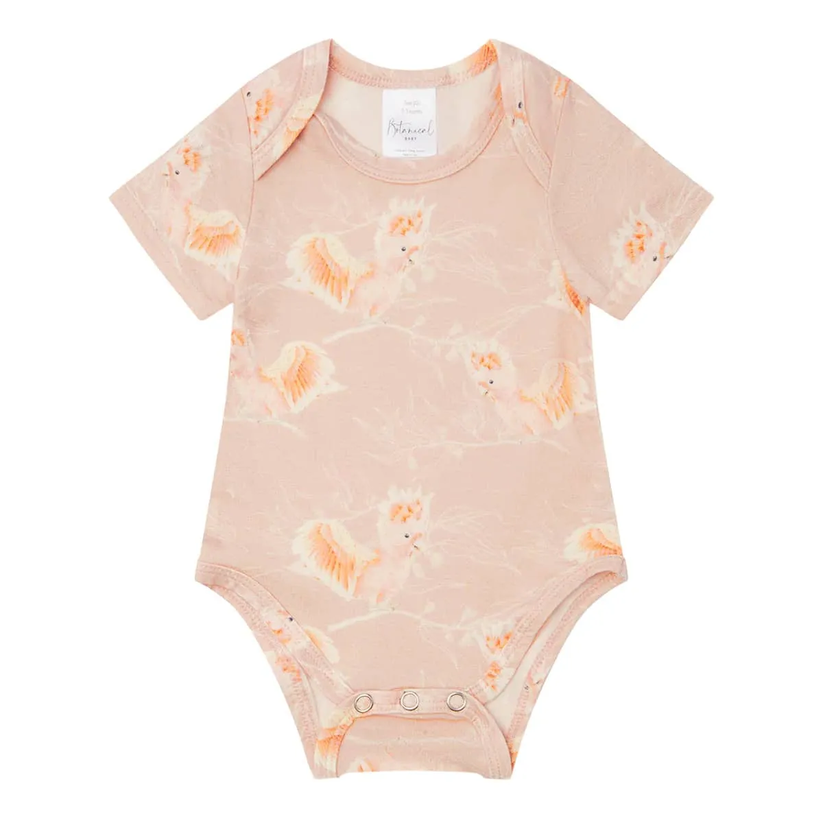 Botanical Baby Organic Bodysuit - Cockatoo