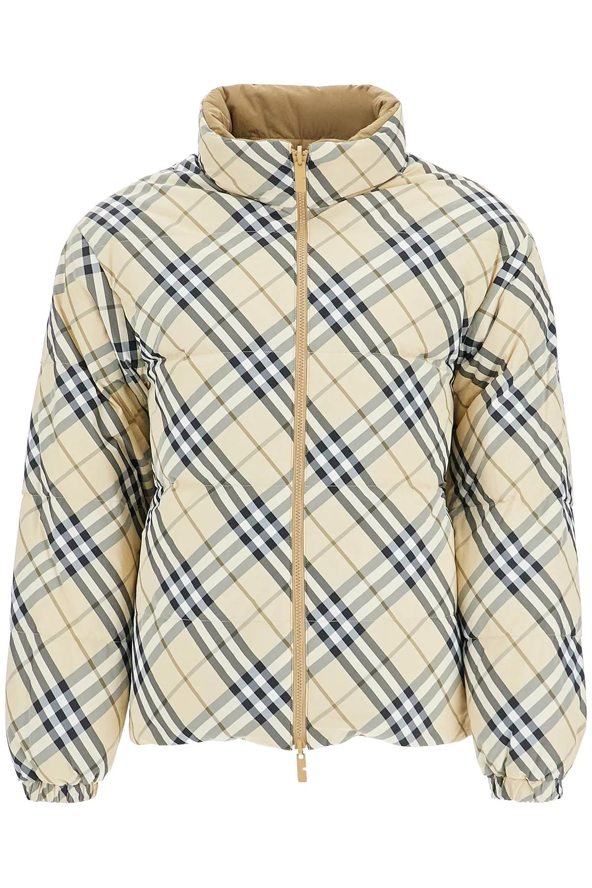 Burberry short reversible down jacket