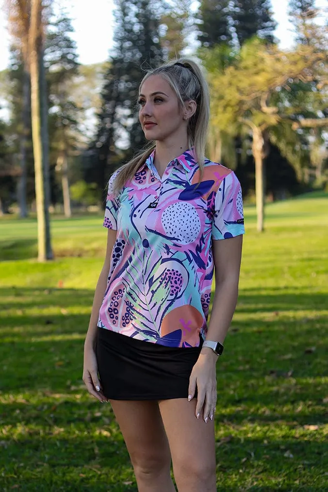 CA Ladies Funky Golf Shirt | Palm Fruits