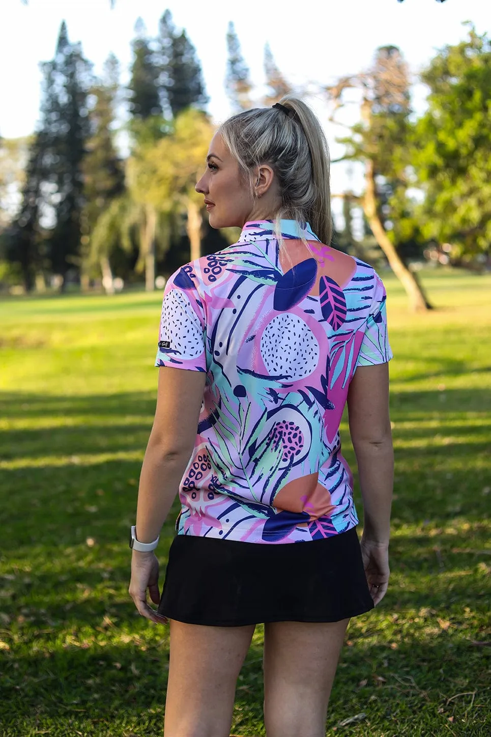 CA Ladies Funky Golf Shirt | Palm Fruits