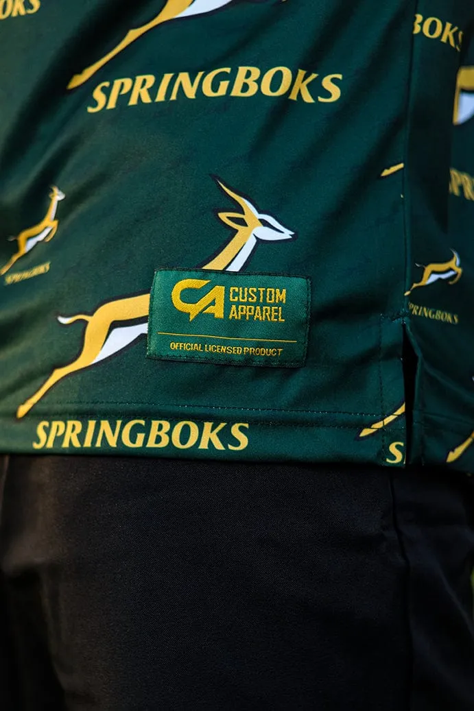 CA Springbok Golf Shirt | Green Bokke