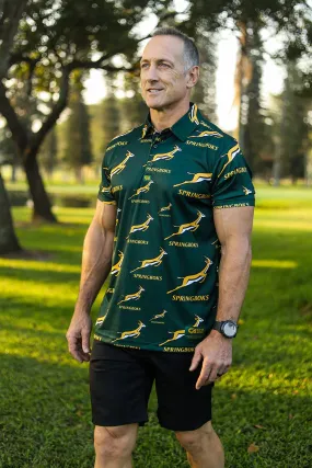 CA Springbok Golf Shirt | Green Bokke