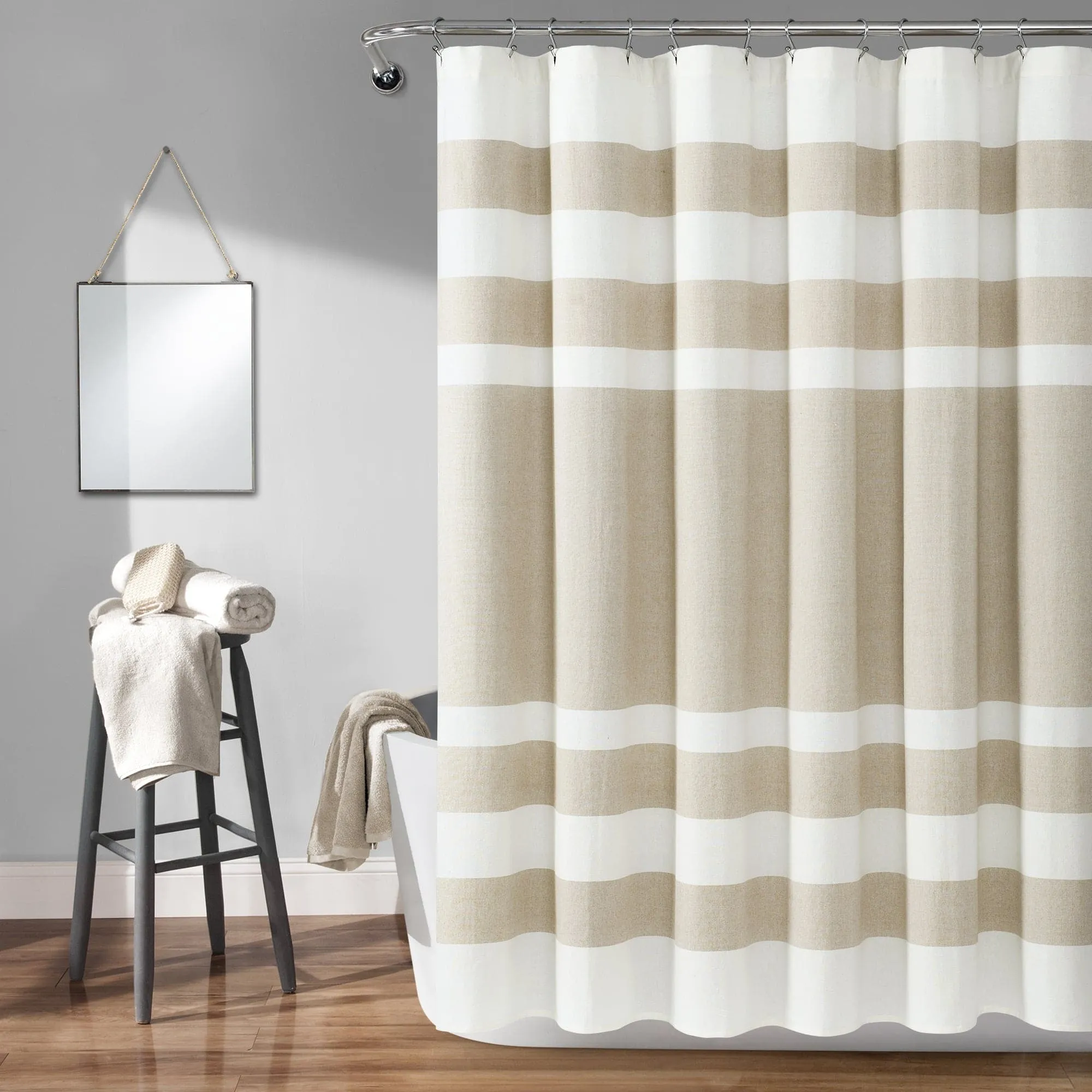 Cape Cod Stripe Yarn Dyed Cotton Shower Curtain