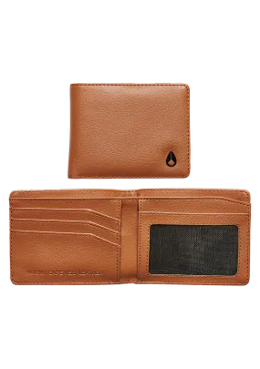 Cape Vegan Leather Wallet - Saddle