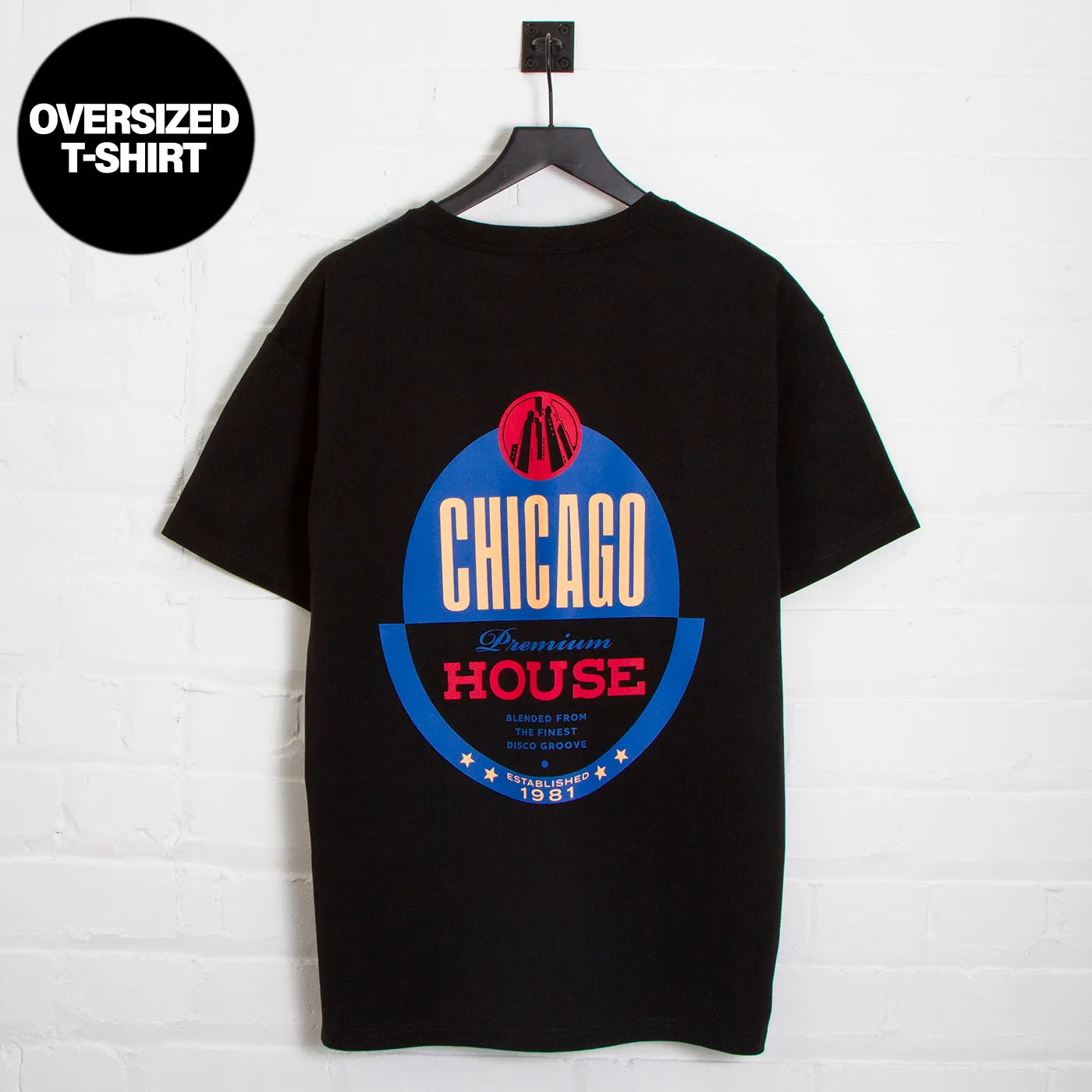 Chicago House Back Print - Tshirt - Black