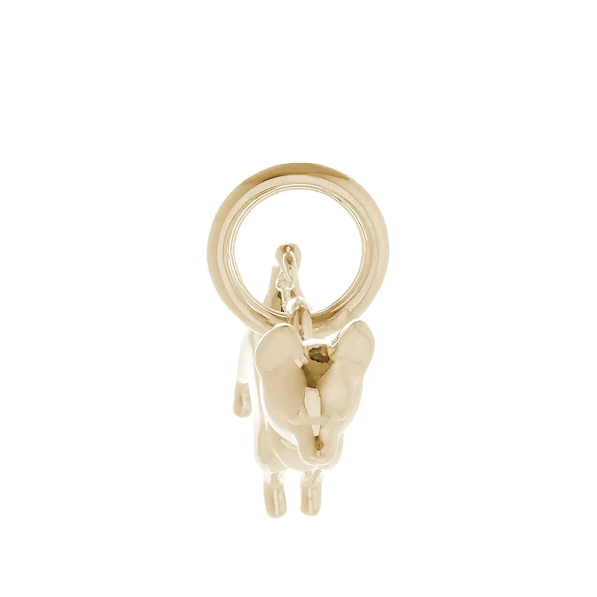 Chihuahua Solid Gold Dog Charm