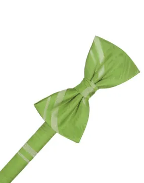 Clover Striped Satin Kids Bow Tie