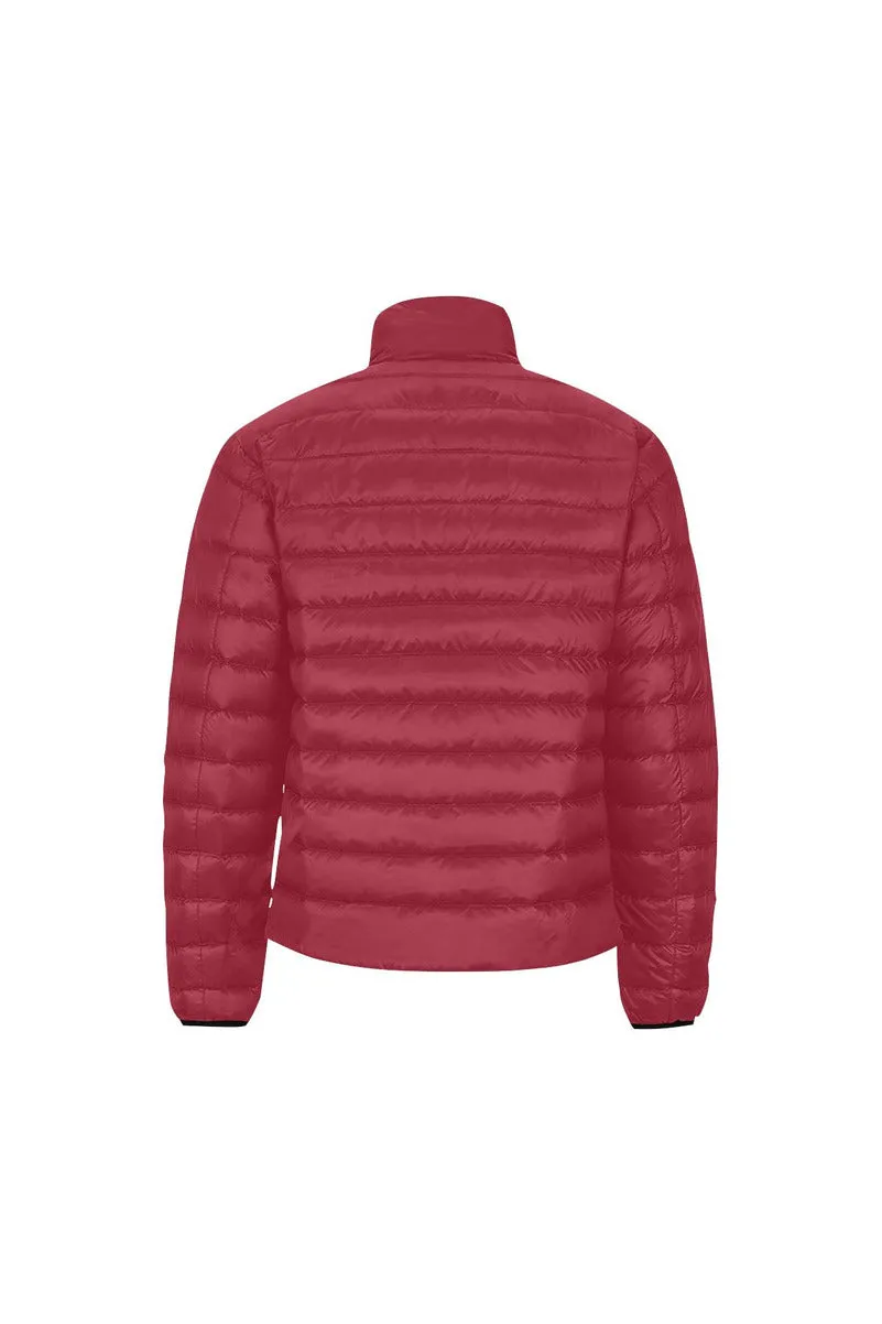 Cranberry Men's Stand Collar Padded Jacket (Model H41)