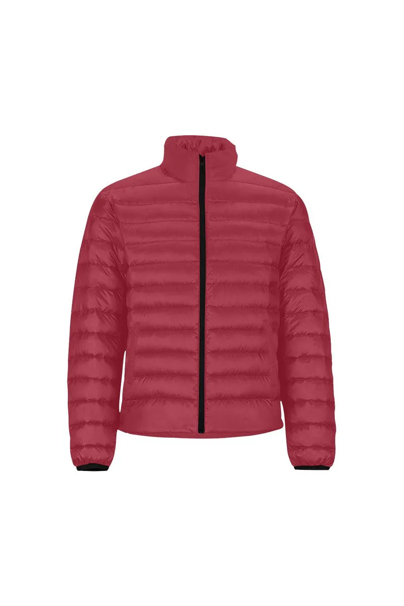 Cranberry Men's Stand Collar Padded Jacket (Model H41)