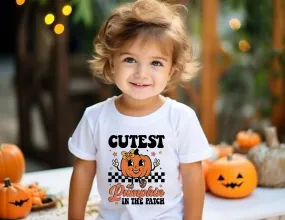 Cutest Pumpkin In The Patch | Girls Halloween Shirt