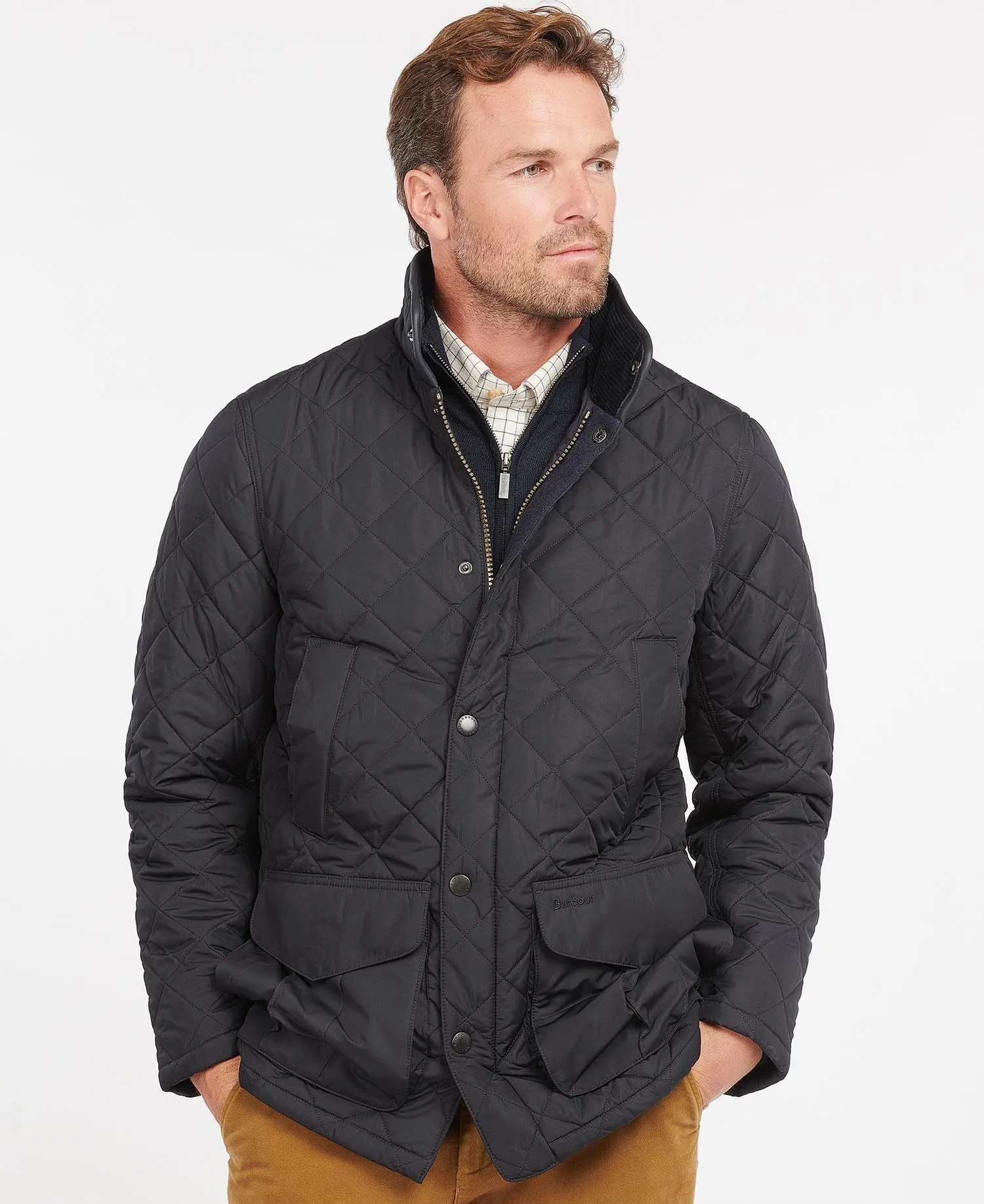 Devon Quilted Jacket - Navy