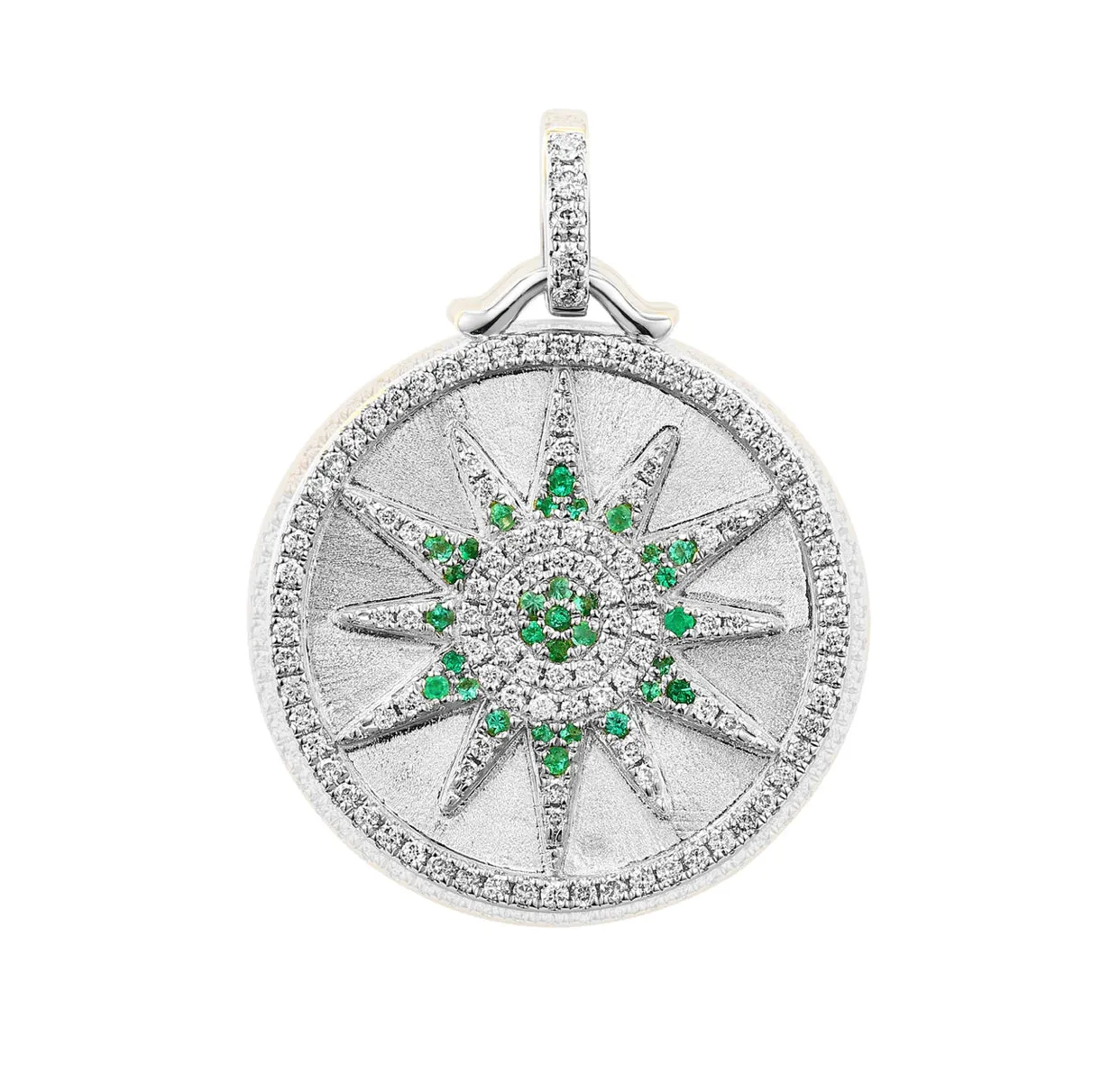 DIAMOND & EMERALD CELESTIAL MEDALLION