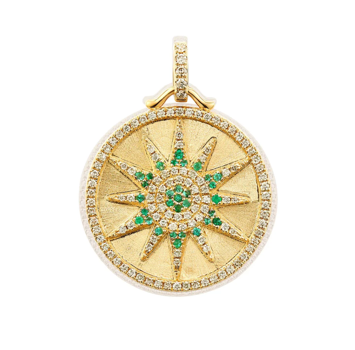 DIAMOND & EMERALD CELESTIAL MEDALLION