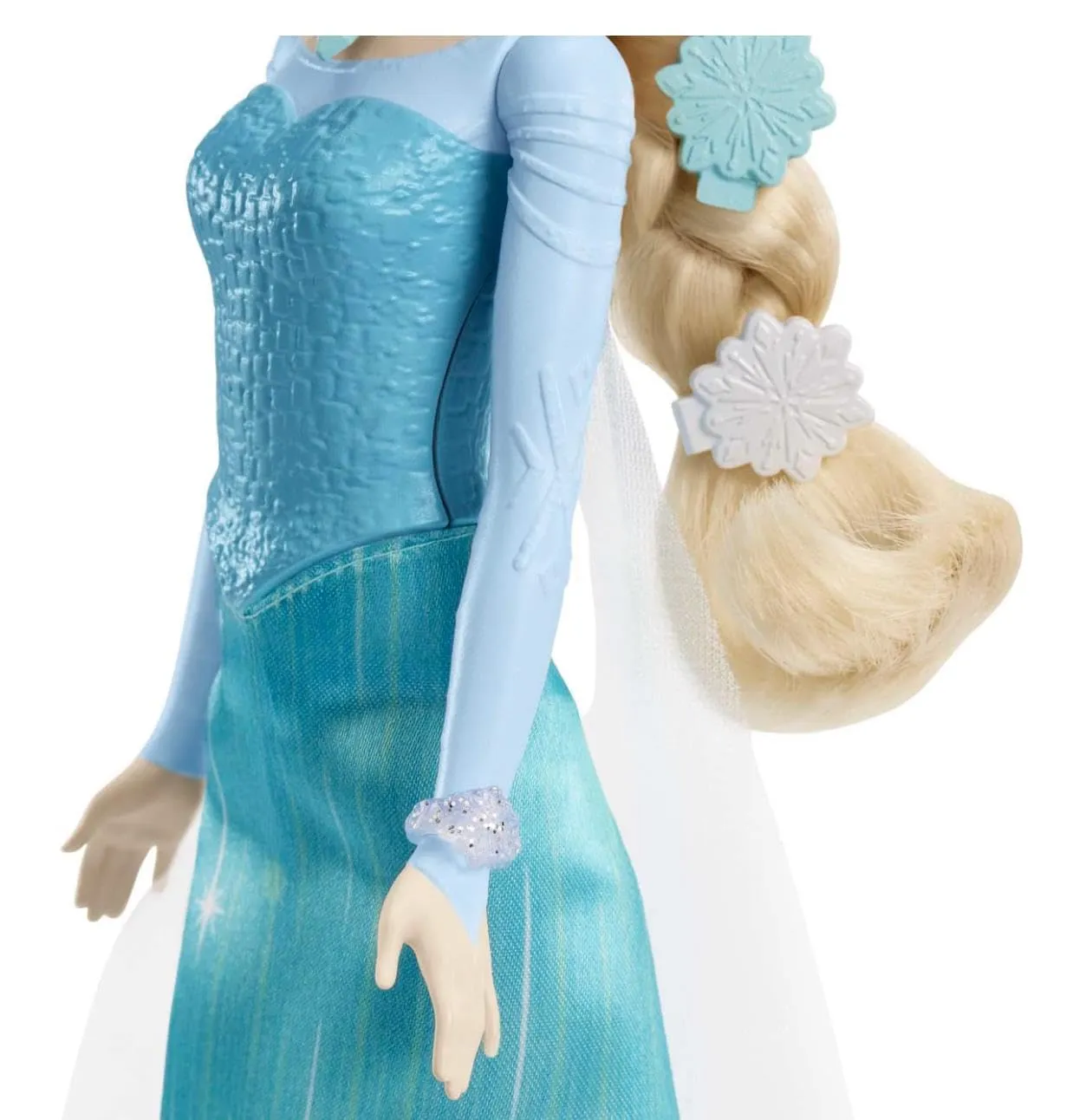 Disney Frozen Elsa Fashion Doll in Signature Blue Dress and 7 Accessories Inspired by Frozen Movies, Gifts for Kids