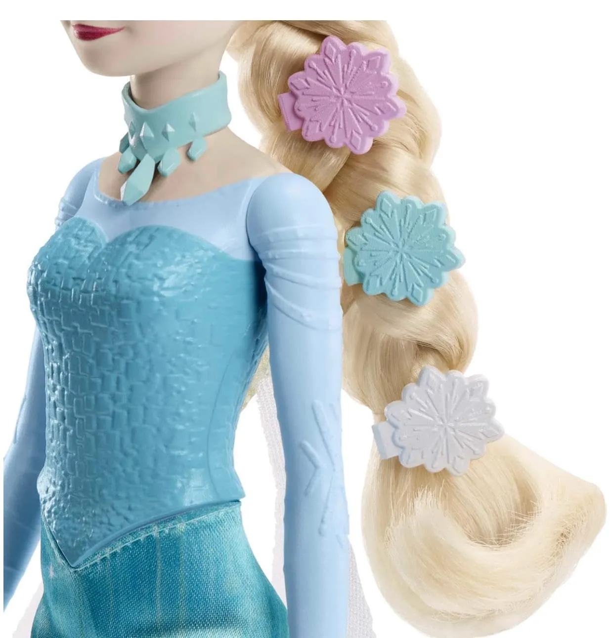 Disney Frozen Elsa Fashion Doll in Signature Blue Dress and 7 Accessories Inspired by Frozen Movies, Gifts for Kids