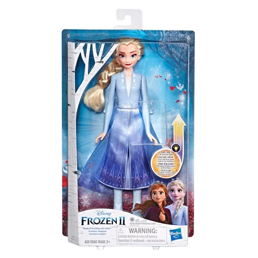 Disney Frozen Elsa Magical Swirling Adventure Fashion Doll That Lights Up, by Frozen 2, Toy For Kids Ages 3 & Up