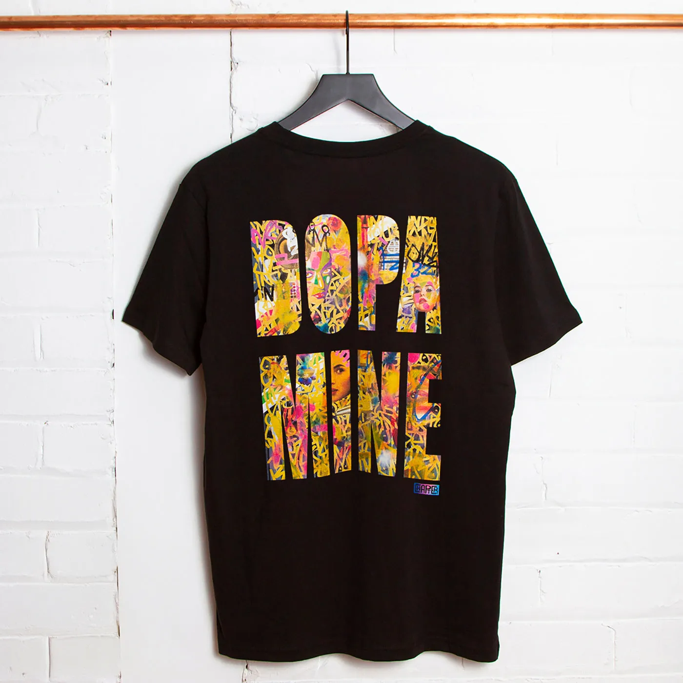 Dopamine Back Print - Tshirt - Black