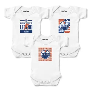 Edmonton Oilers 3-Pack Bodysuits