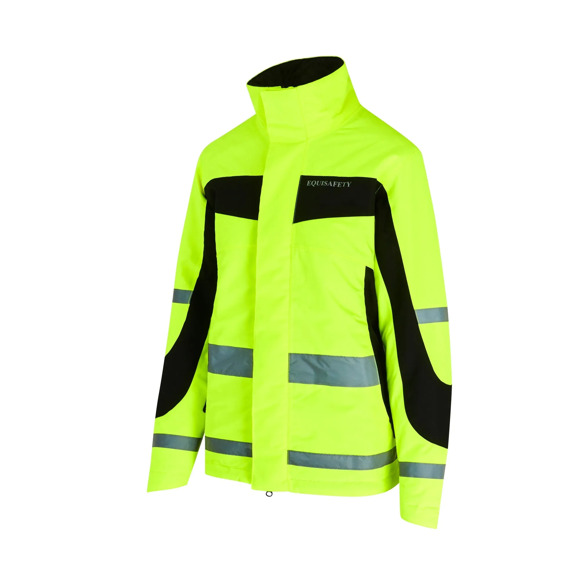 Equisafety Hi Viz Inverno Equestrian Riding Jacket - Yellow