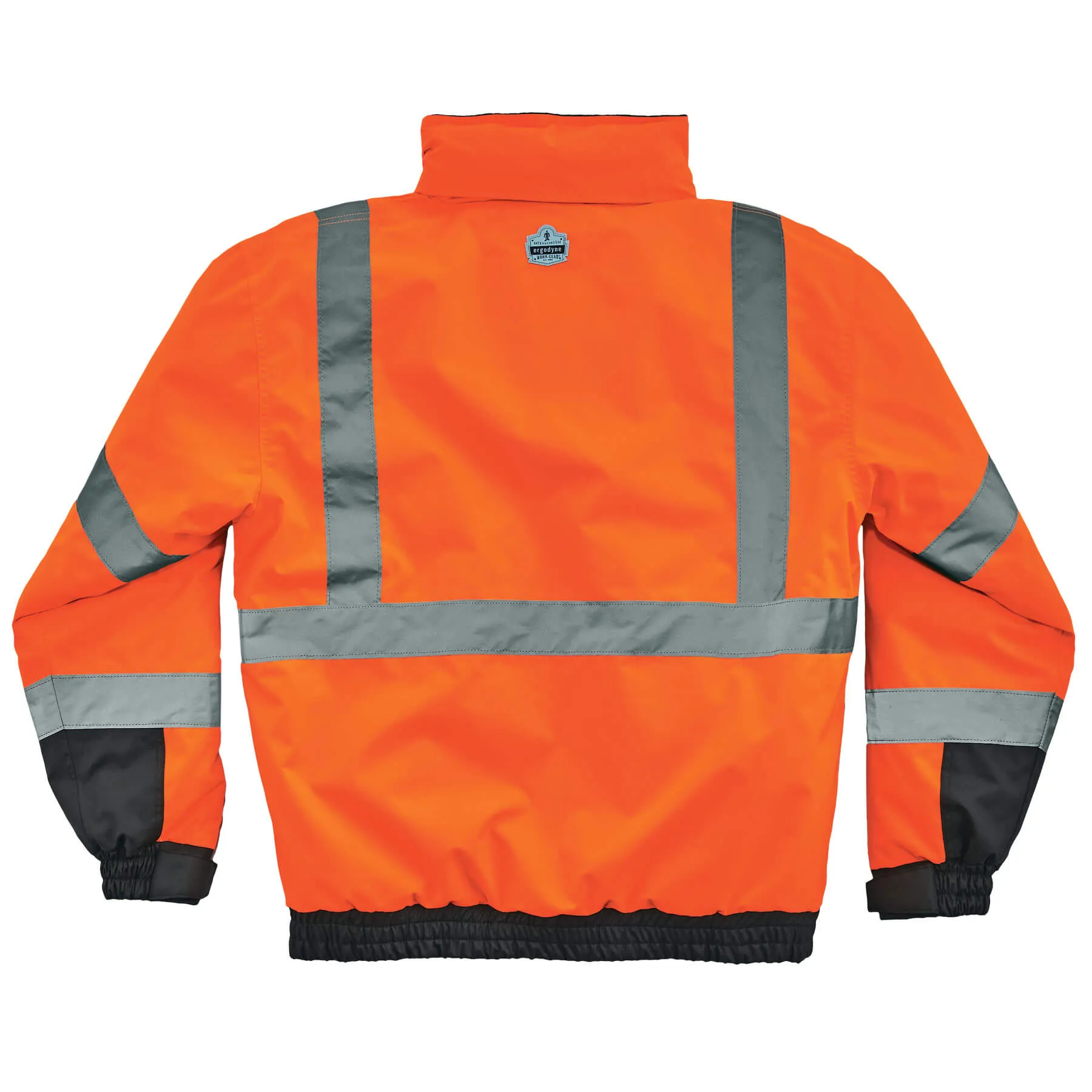 Ergodyne 25612 GloWear 8377 Type R Class 3 Quilted Bomber Jacket, Small, HV Orange