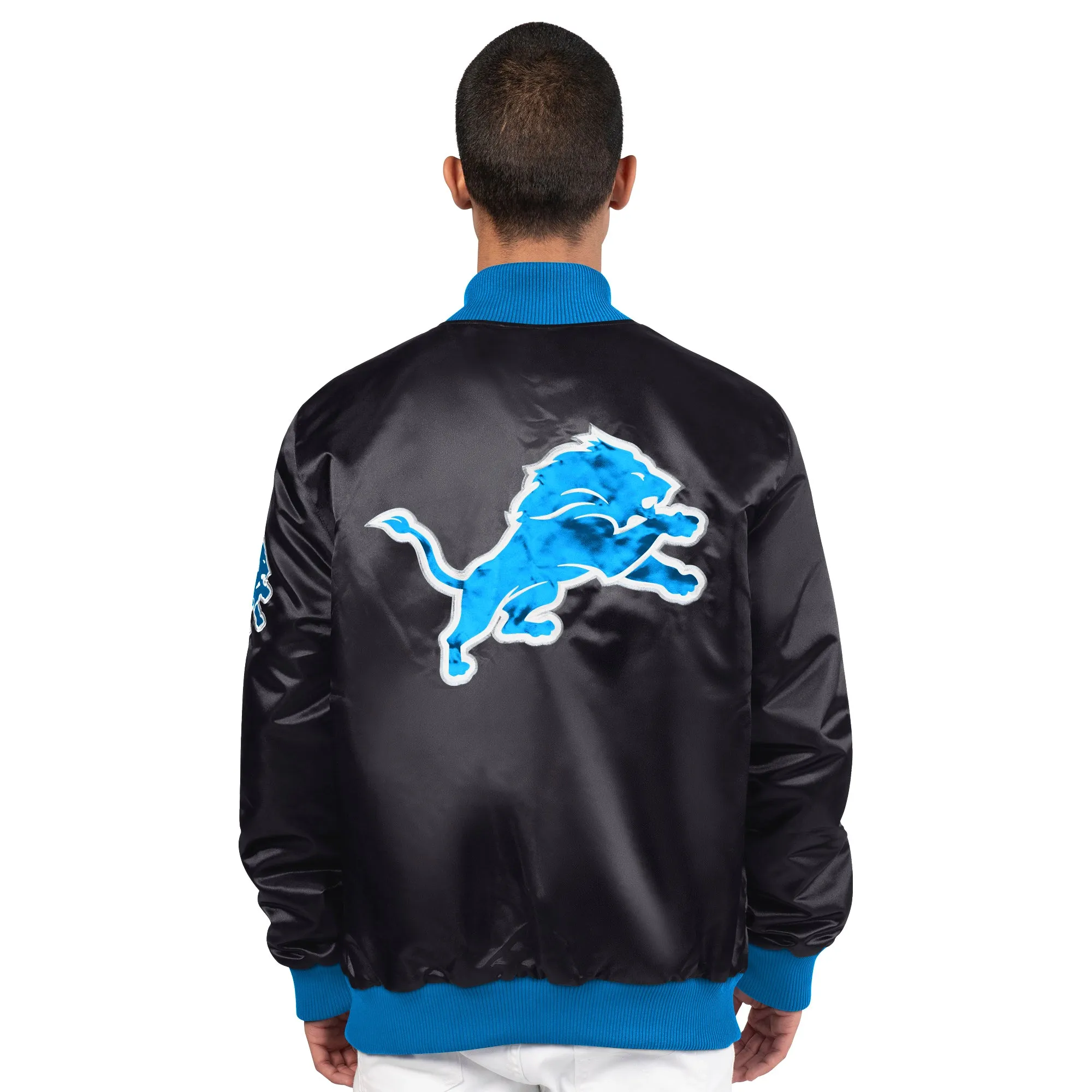 Exclusive: Mens Detroit Lions ShowTime Satin Jacket