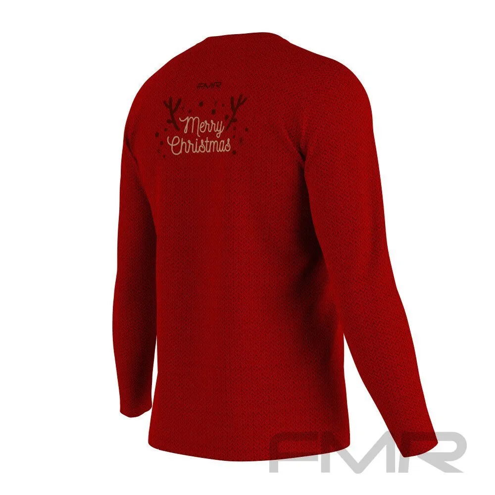 FMR Men's Deer Sweater Technical Long Sleeve Shirt