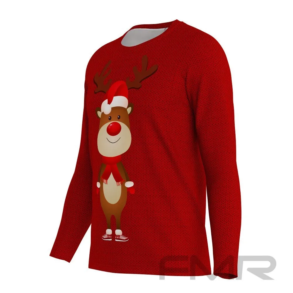 FMR Men's Deer Sweater Technical Long Sleeve Shirt