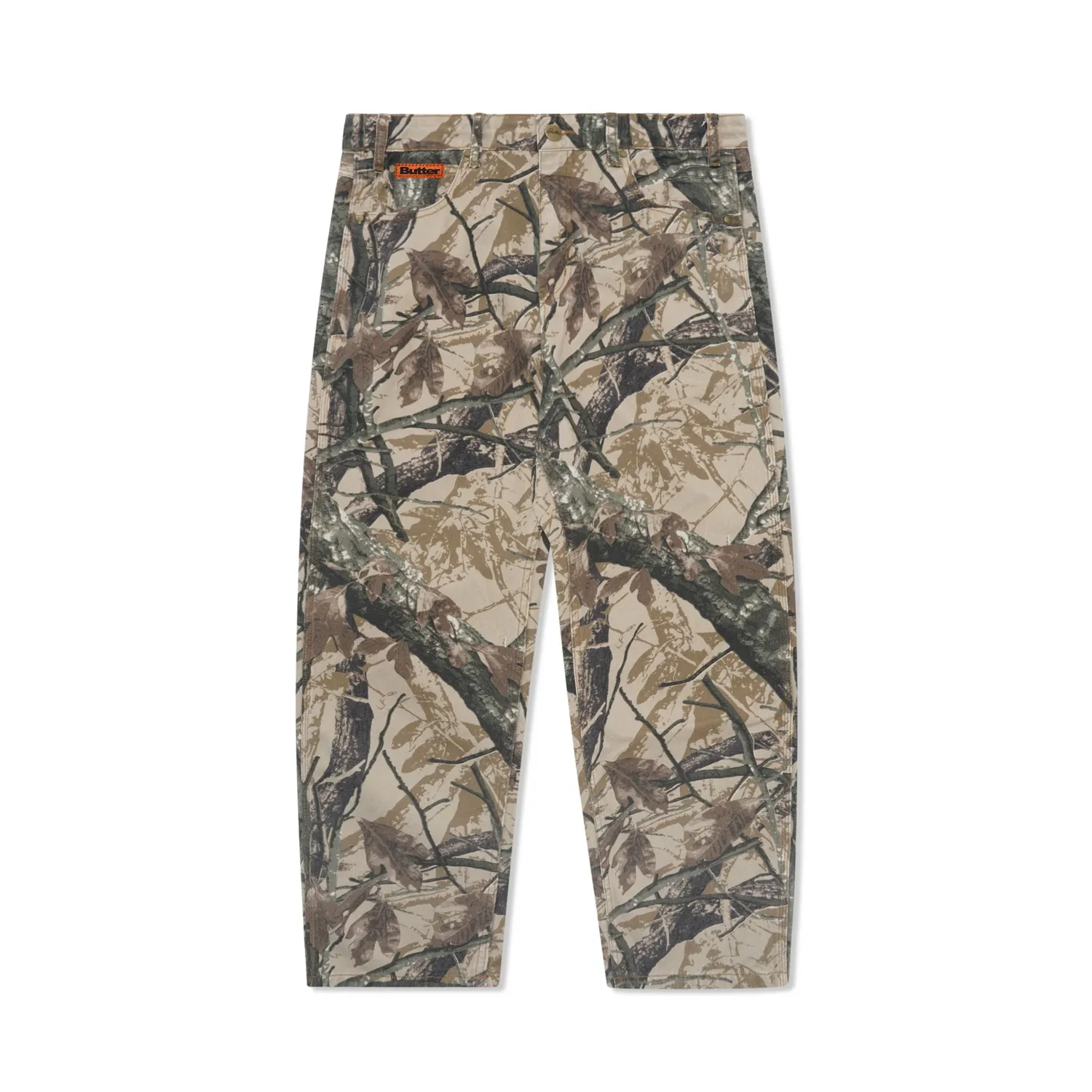 Foliage Camo Denim Jeans - Tan