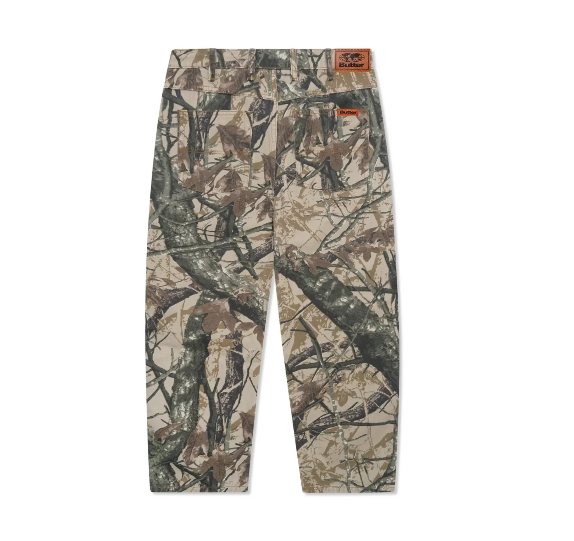 Foliage Camo Denim Jeans - Tan