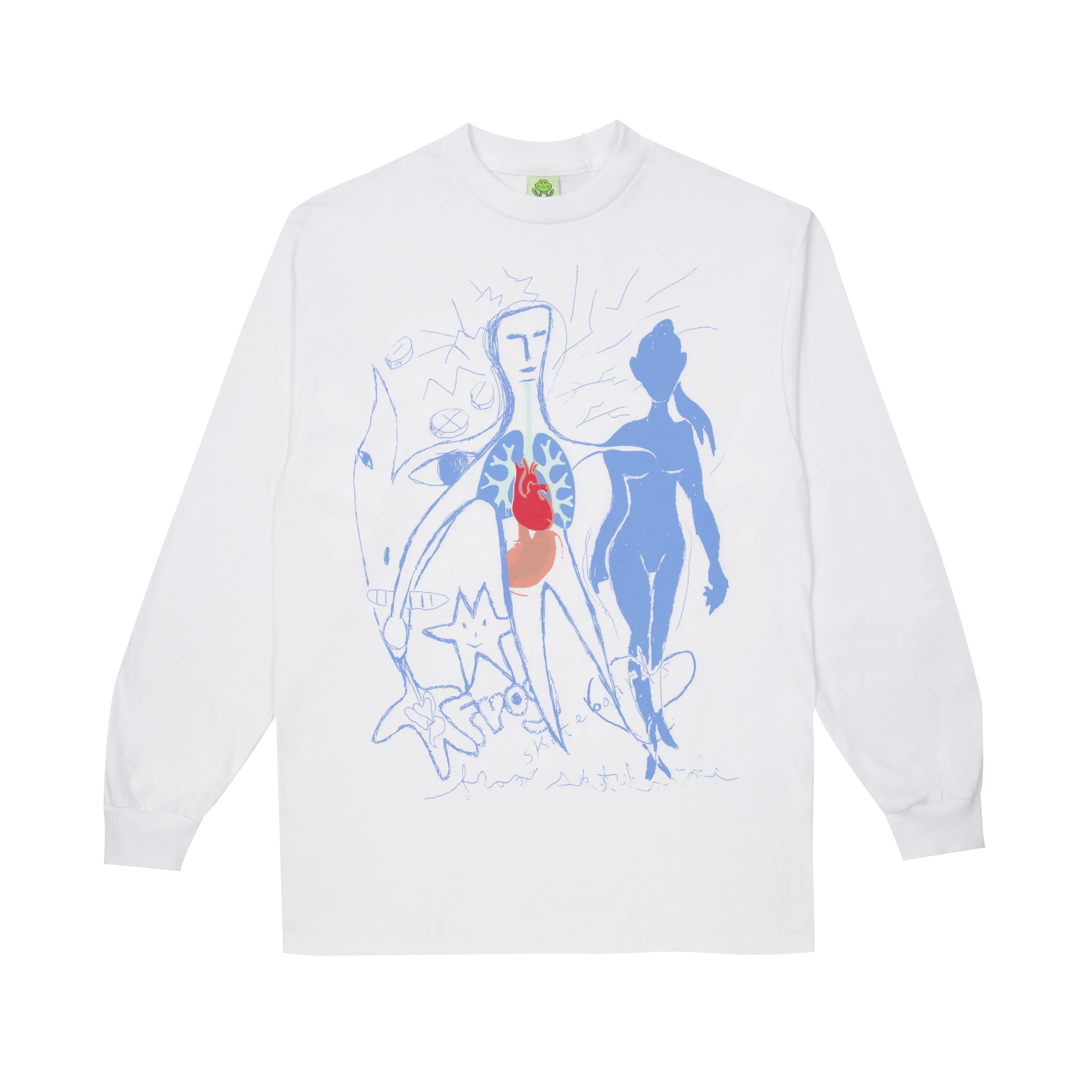 Frog Phenomena L/S T Shirt White