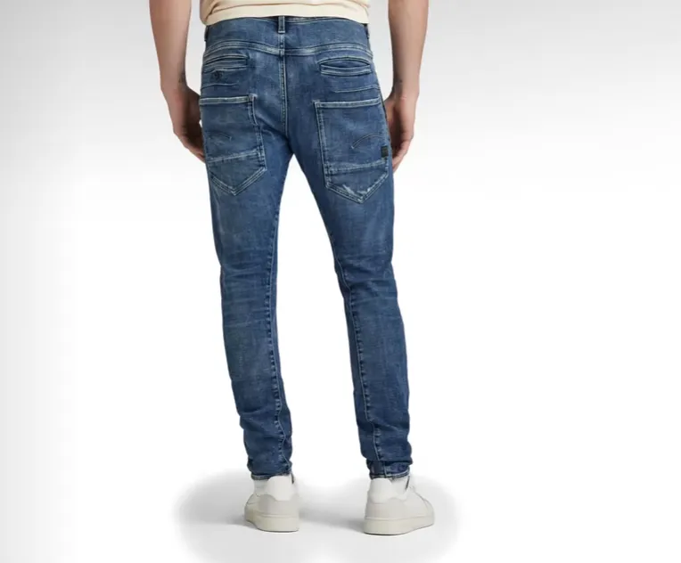 G-Star Raw D-STAQ 3D  SLIM Men’s -ANTIQUE FADED  ORINOCO BLUE DESTROYED