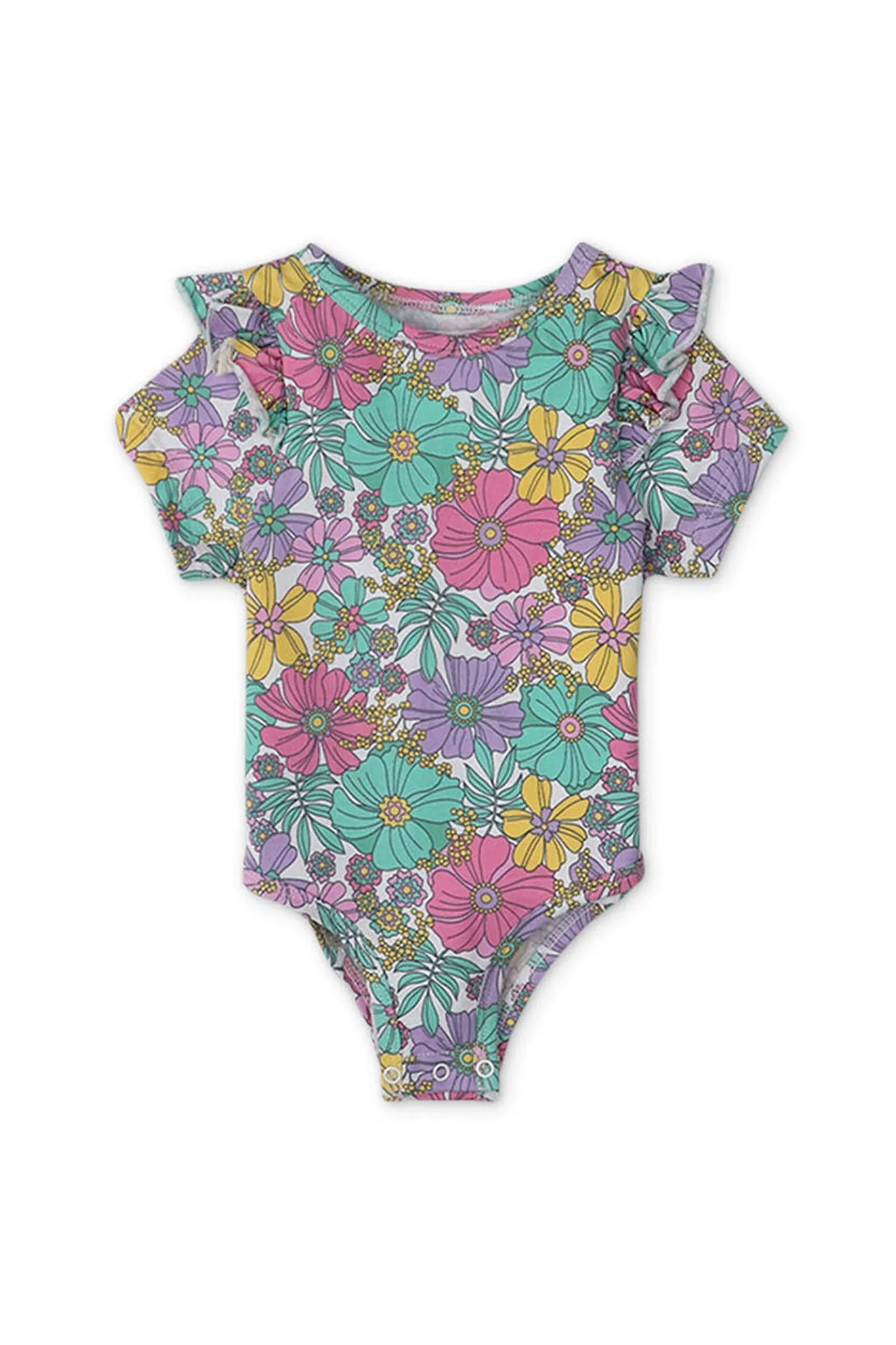 Gingersnaps Floral Print Body Suit