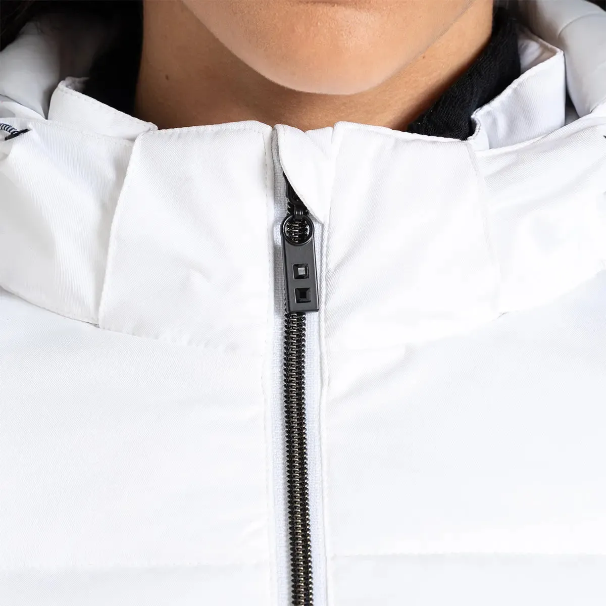 Glamourize V Baffled Ski Jacket - White